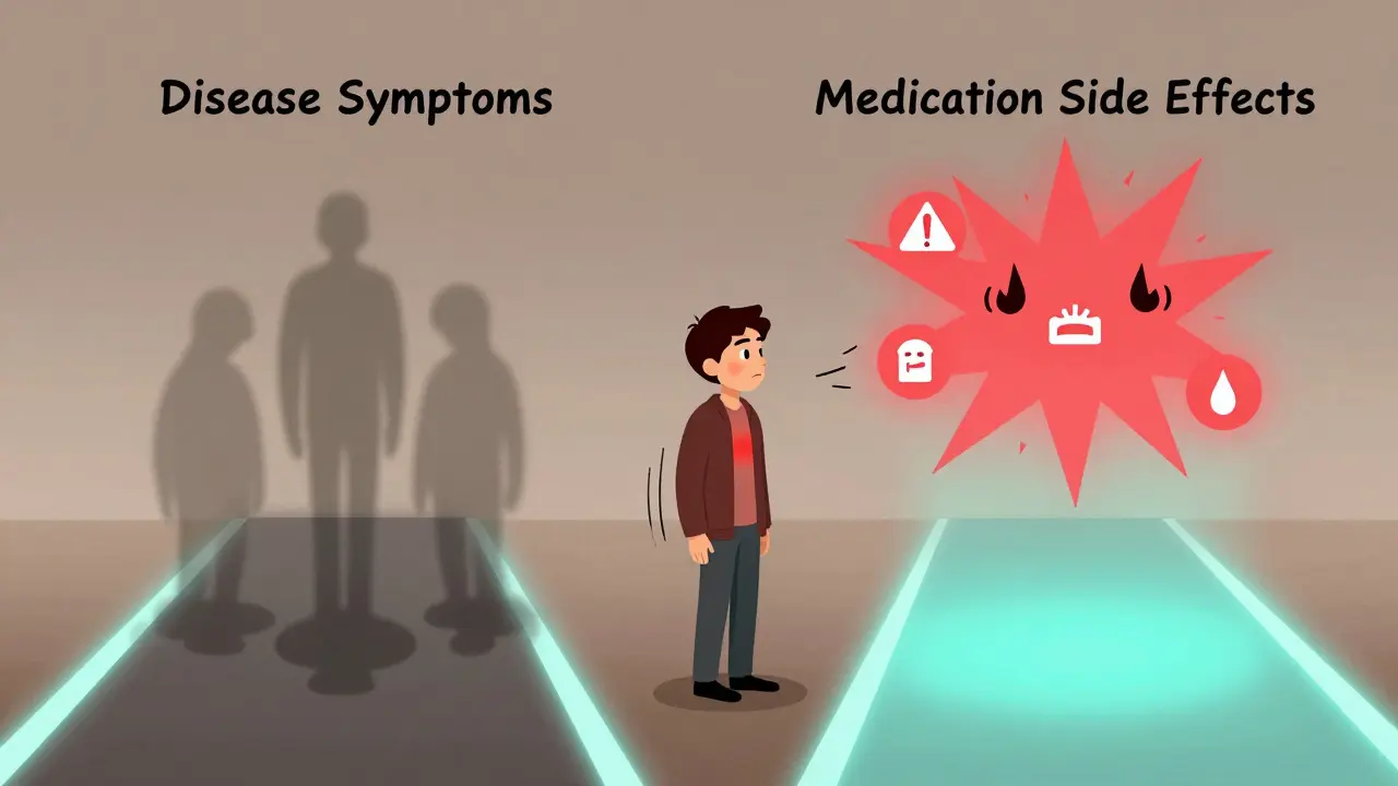 How to Tell If Your Symptoms Are from Your Disease or Your Medication