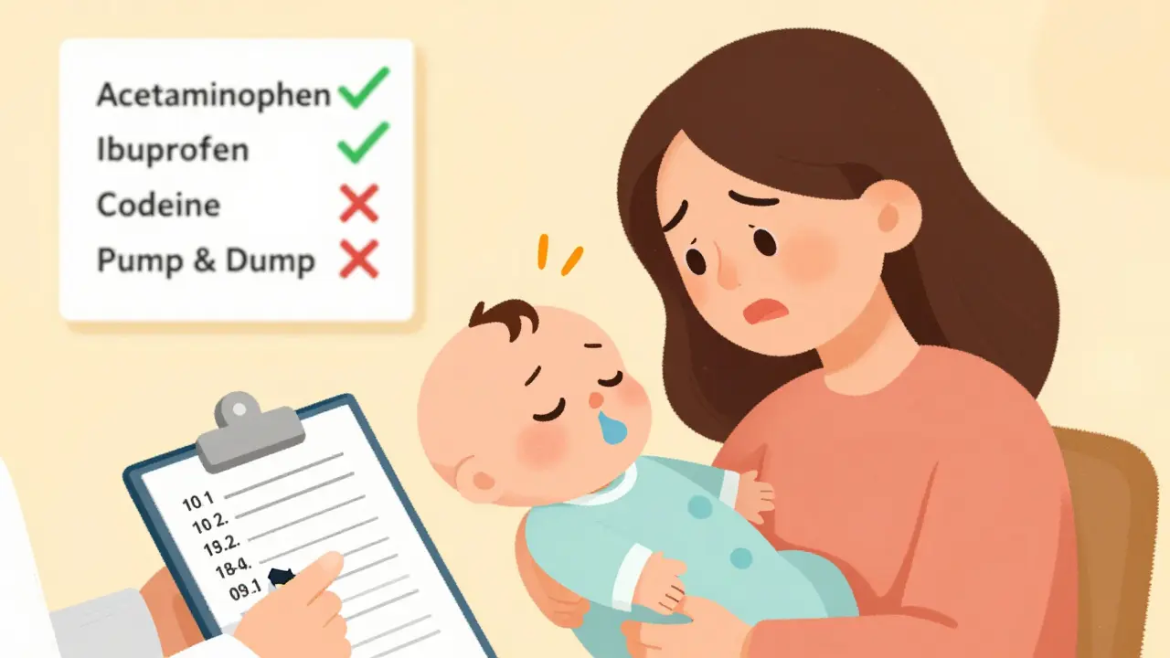 Mother monitoring baby's breathing with medication logbook and safety checklist on wall